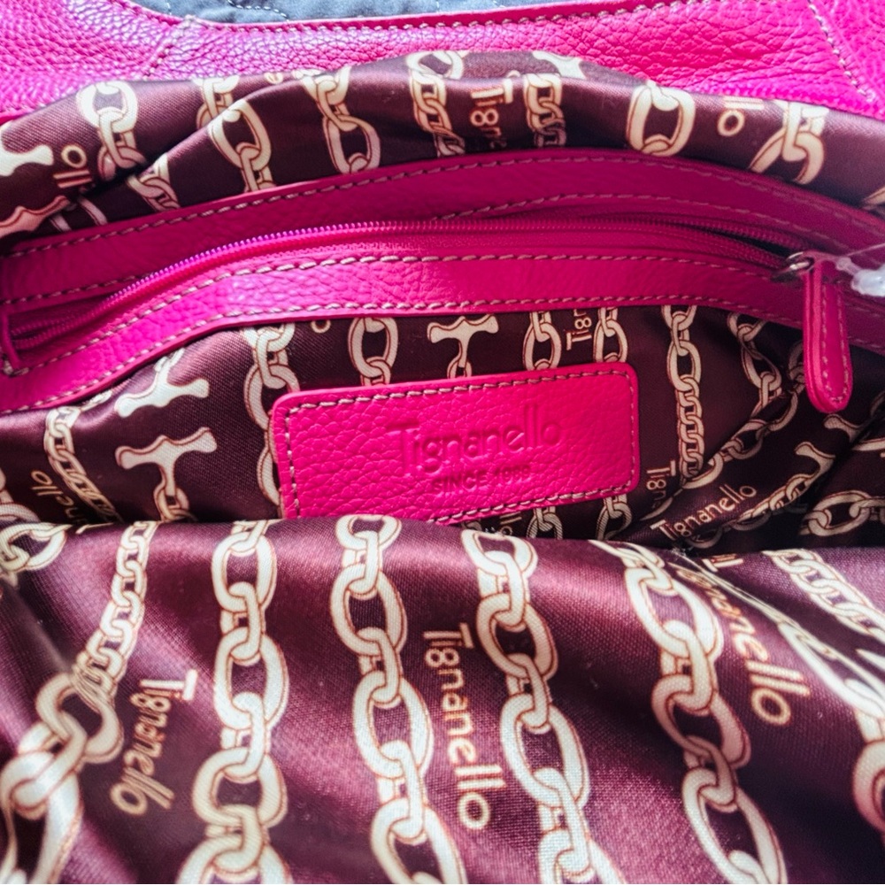 Genuine Leather large pink purse w/ wallet - Picture 9 of 16